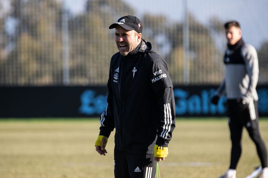 Coudet durante un entrenamiento