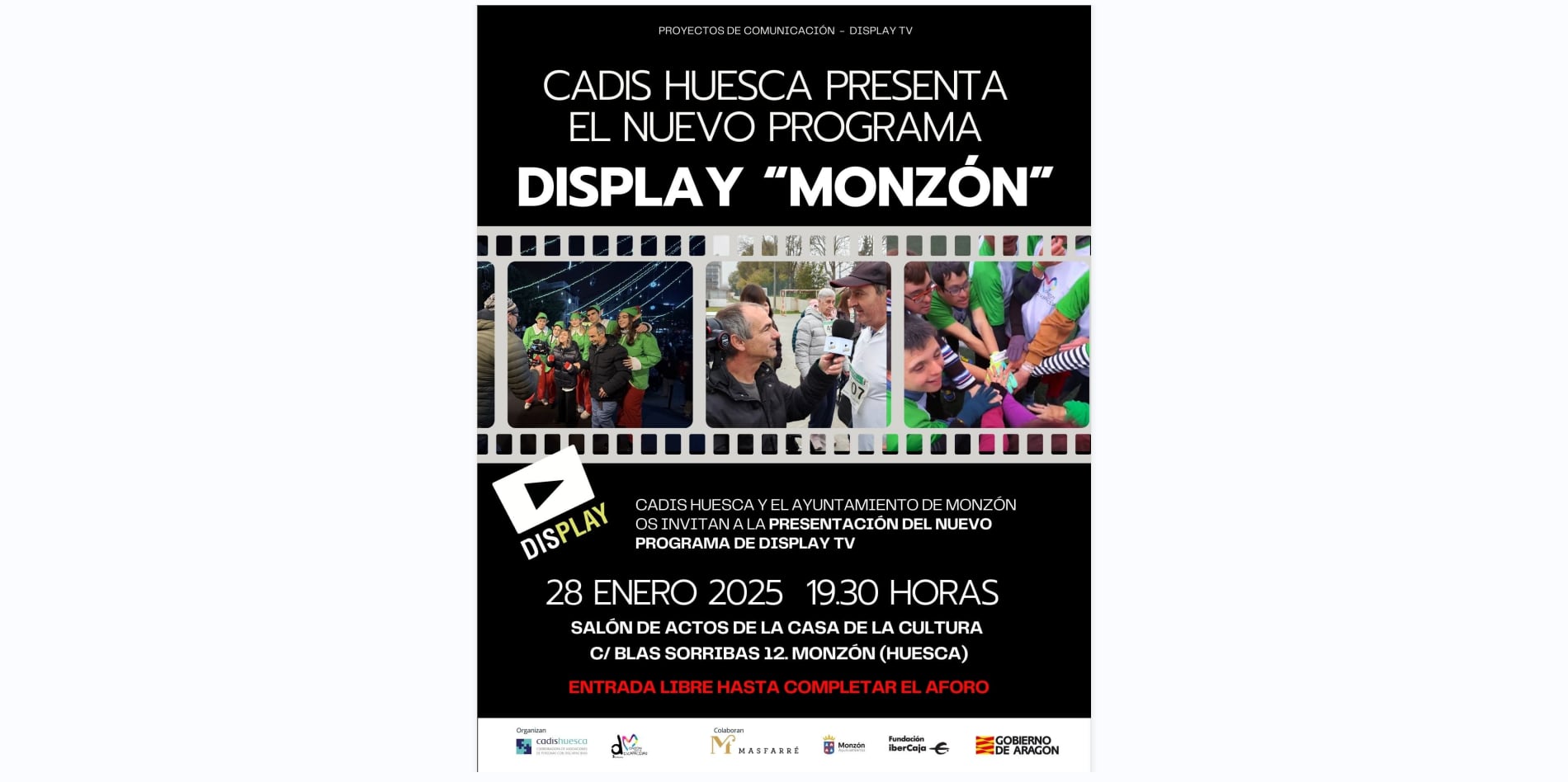 Cartel presentación de DISPLAY