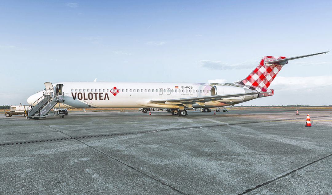 Uno de los aviones de la compañía Volotea