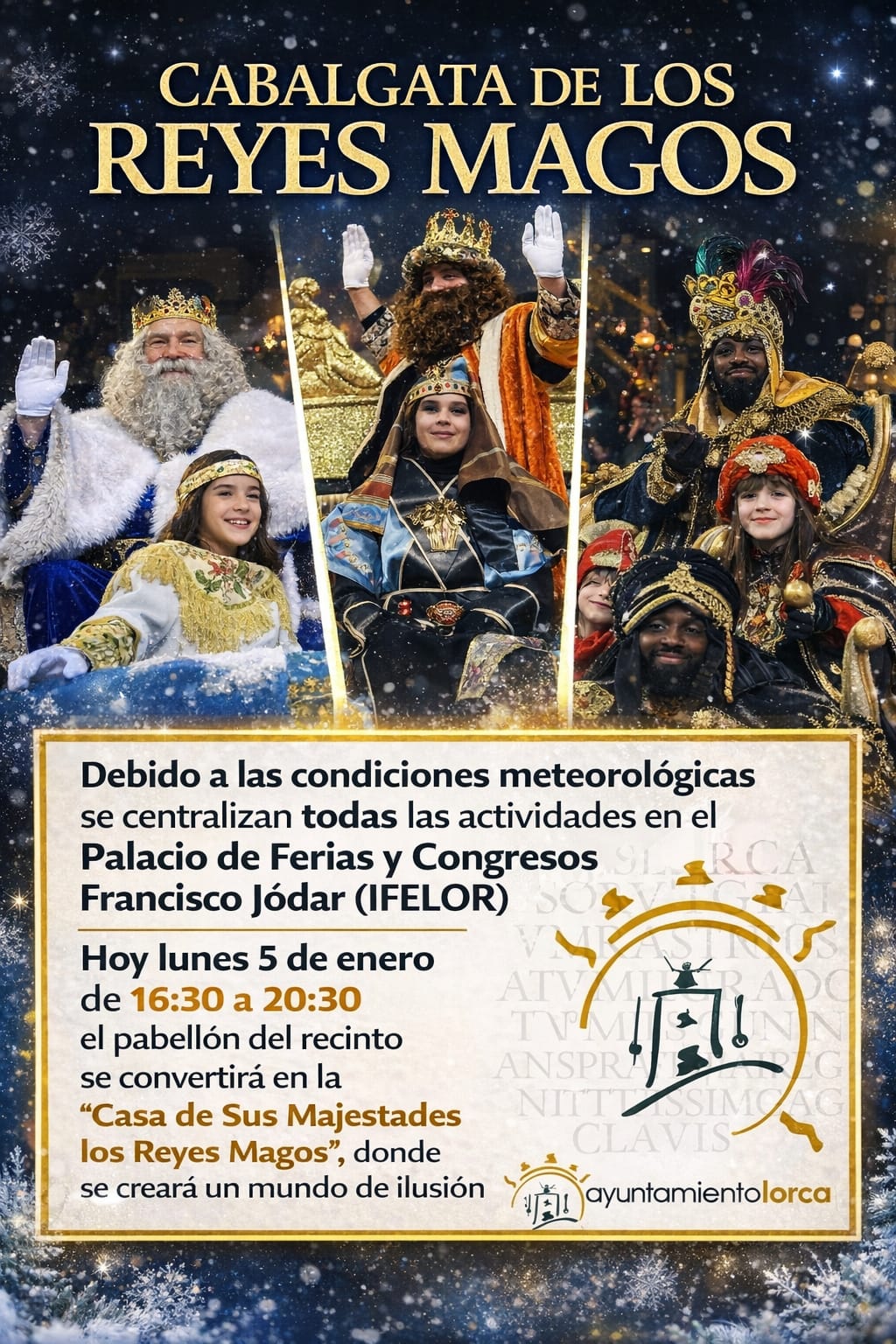Los Reyes Magos que llegan a Lorca fijan su “Casa” en IFELOR
