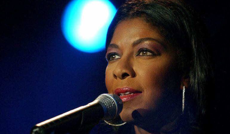 Natalie Cole, durante un concierto en el Festival de Jazz de Montreux (Suiza), el 6 de julio de 2003.