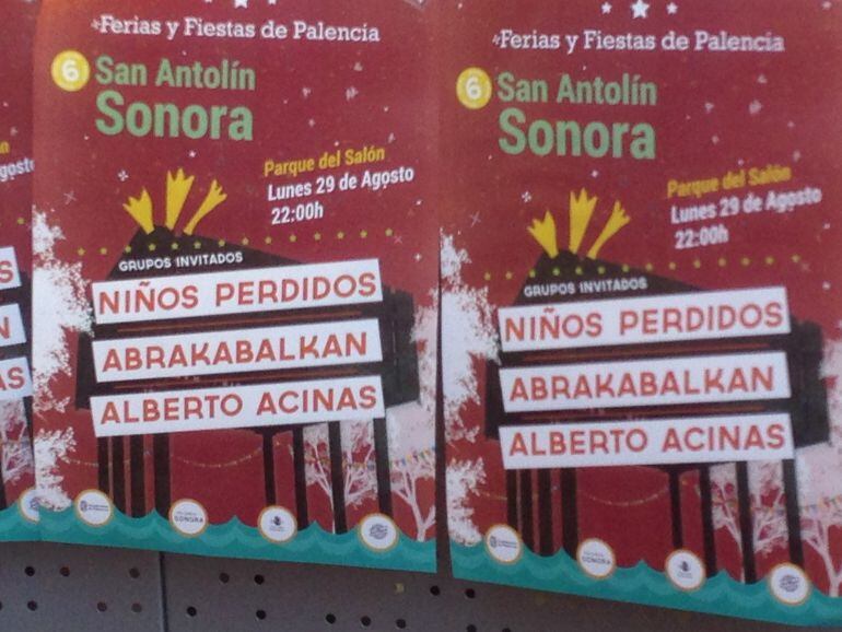 Cartel del Palencia Sonora de San Antolín