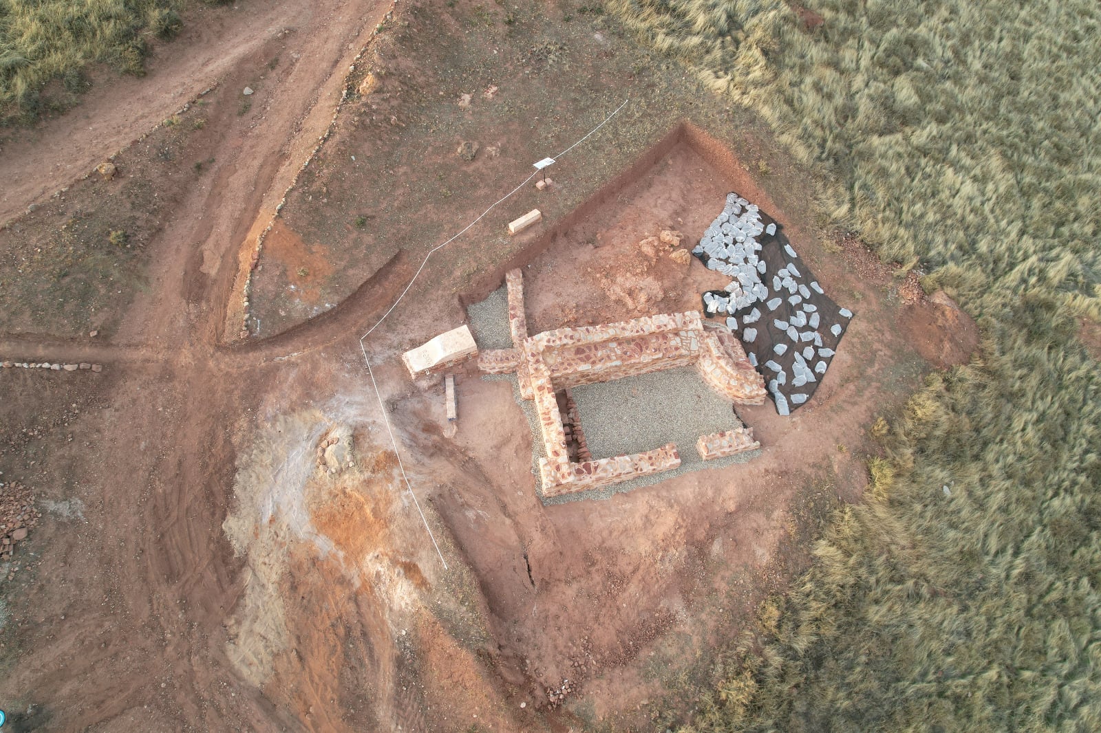 Imagen del yacimiento del Castillo de Montiel (Ciudad Real)