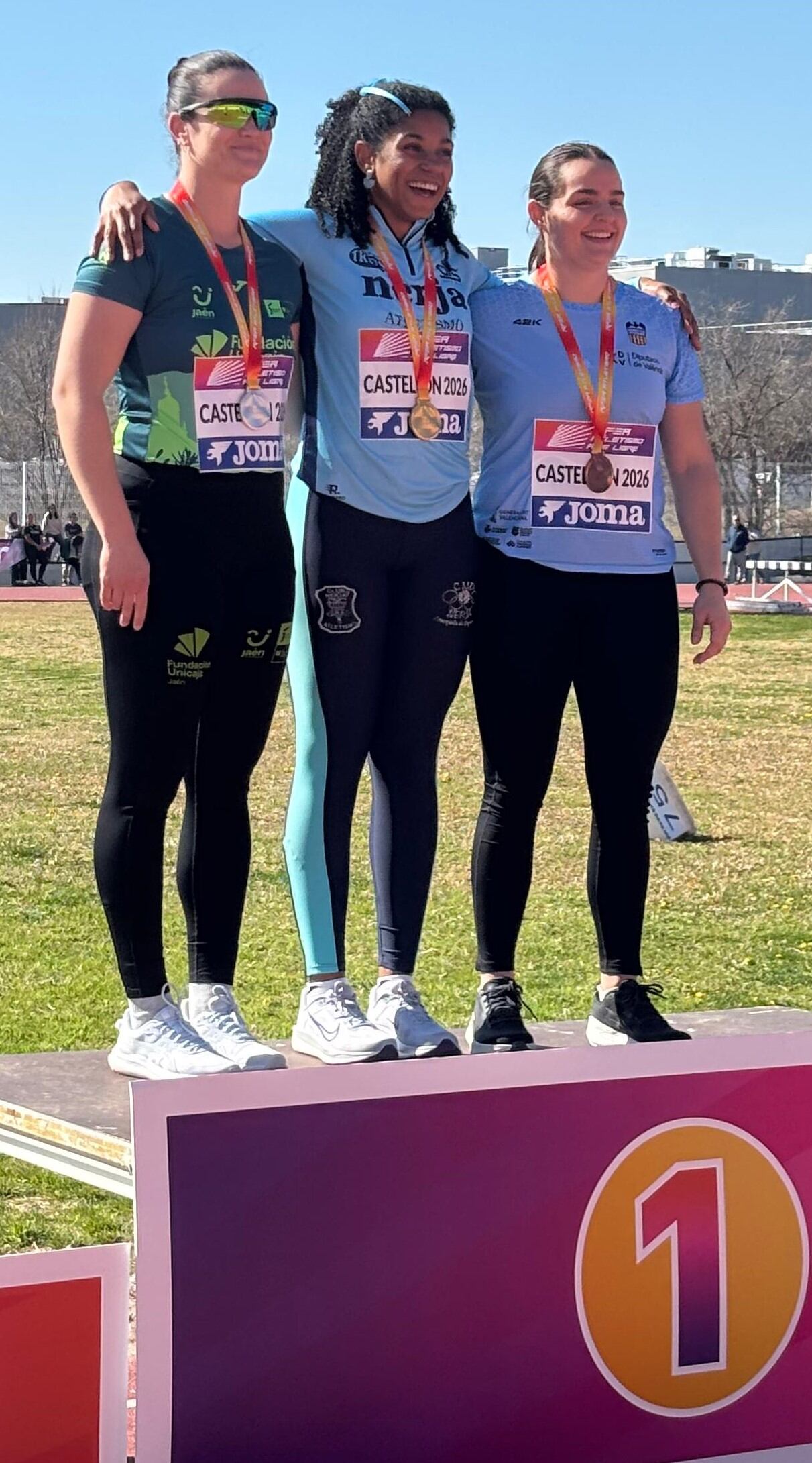 La atelta del Trops-Cueva de Nerja Naoemy Ezenwa campeona de España absoluta en la prueba de lanzamiento de disco