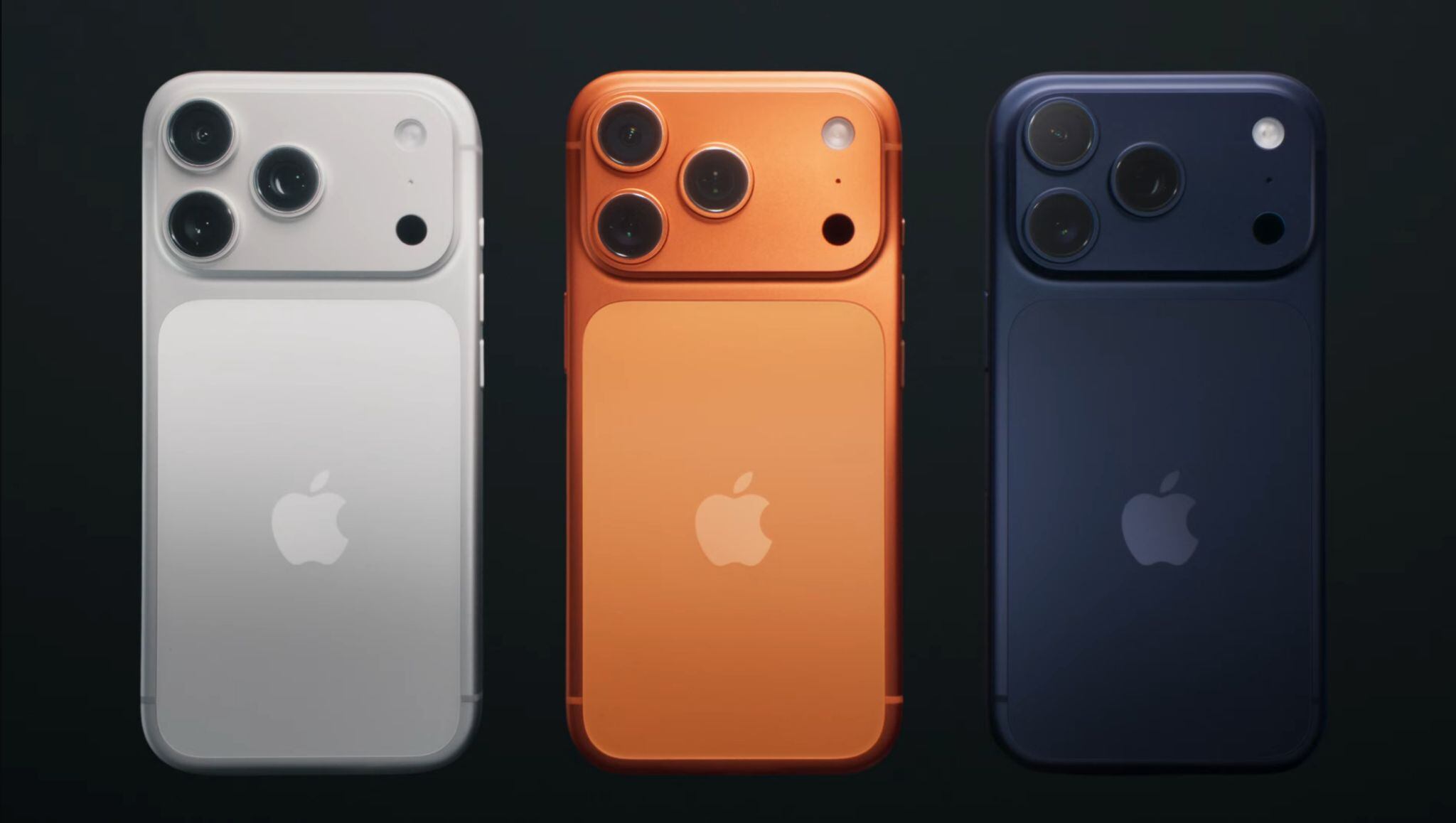 Así son los nuevos iPhone 17 Pro.