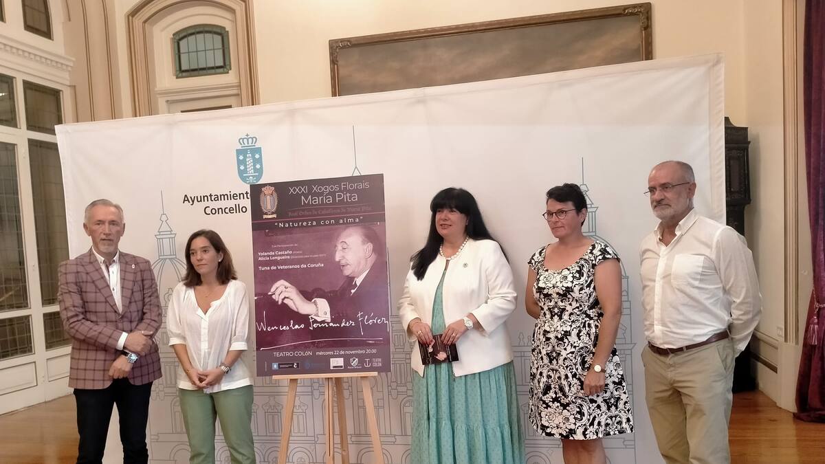 A Coruña dedica los Juegos Florales de María Pita a Wenceslao Fernández Flórez