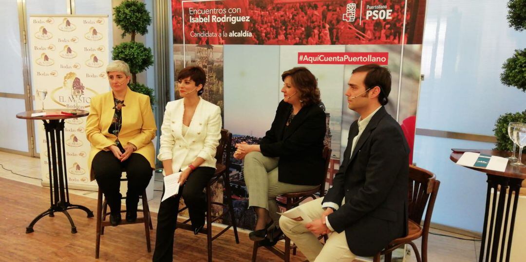 Inmaculada Serrano, Isabel Rodríguez, Patricia Franco y Carlos Mora