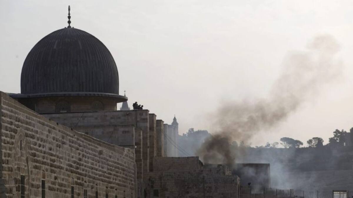Enfrentamientos en la Explanada de las Mezquitas en Jerusalén