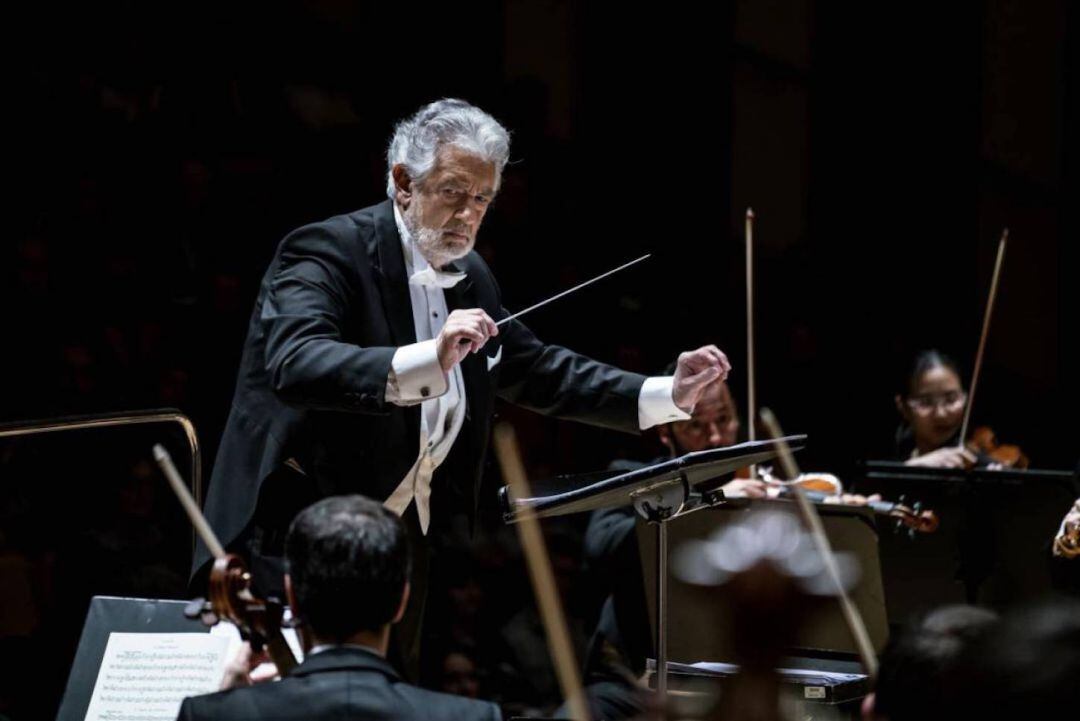 Placido Domingo durante un concierto