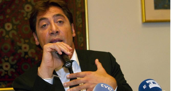 El actor español Javier Bardem ha ofrecido una rueda de prensa sobre la situación actual del Sahara Occidental