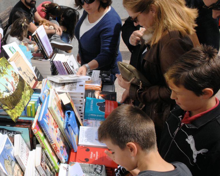 Rastrillo de libros en Sanse