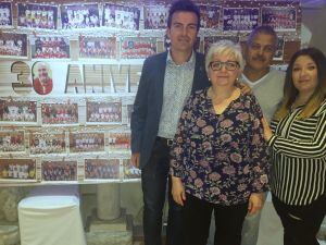 El edil de Deportes, la presidente del club y dos directivos