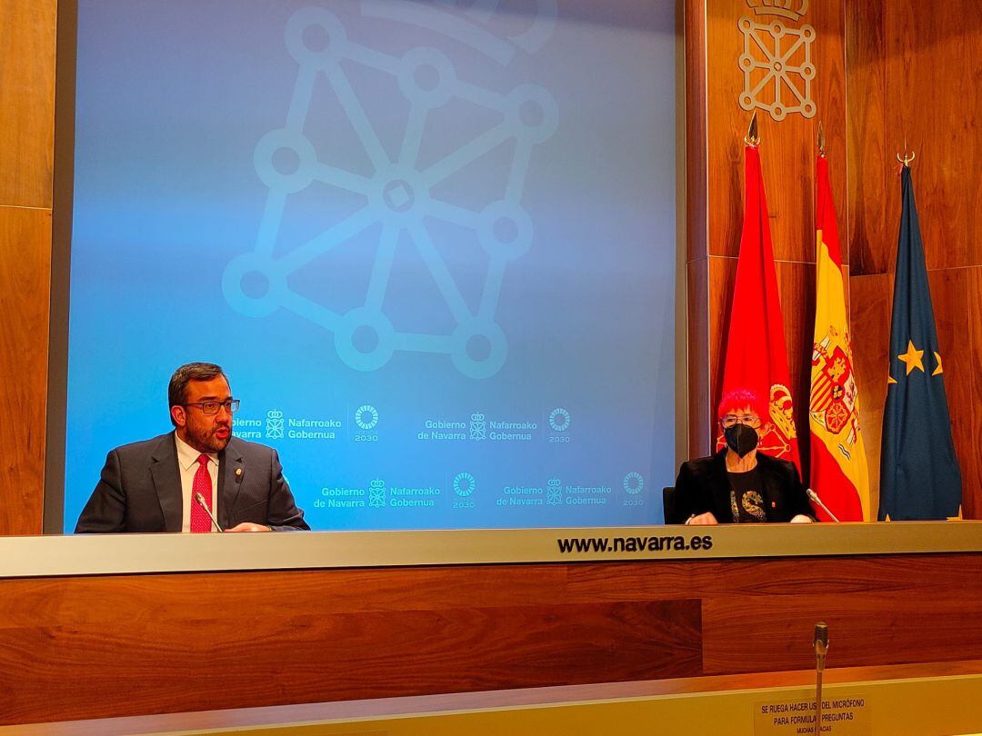 En Pamplona, rueda de prensa para informar de los principales asuntos tratados en la Sesión de Gobierno