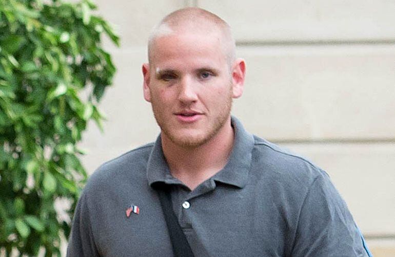 Spencer Stone, uno de los soldados norteamericanos que evito el atentado en el tren Thalys, en Francia.
