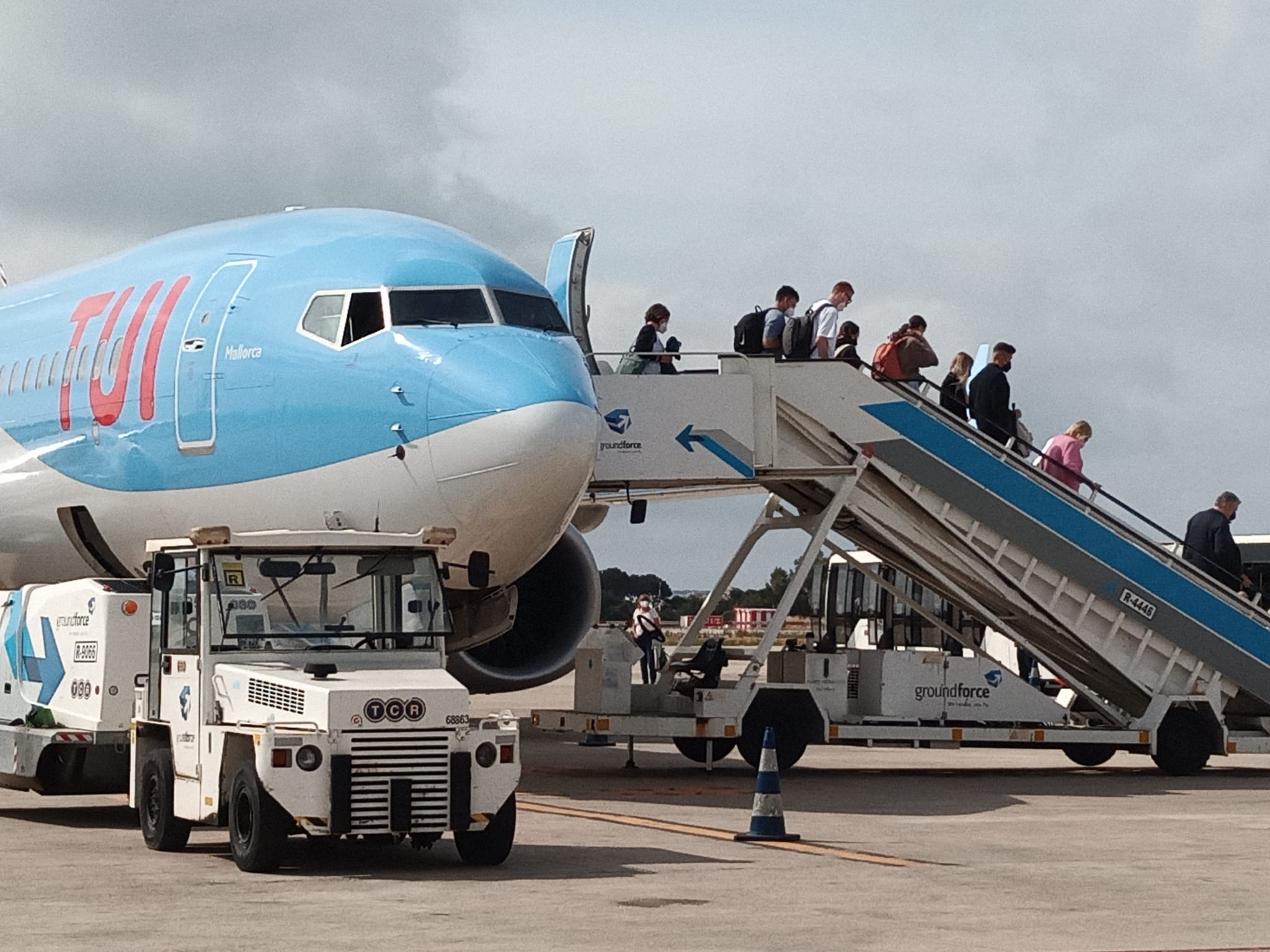 El Boeing 737 Max de TUI bautizado como "Mallorca".
