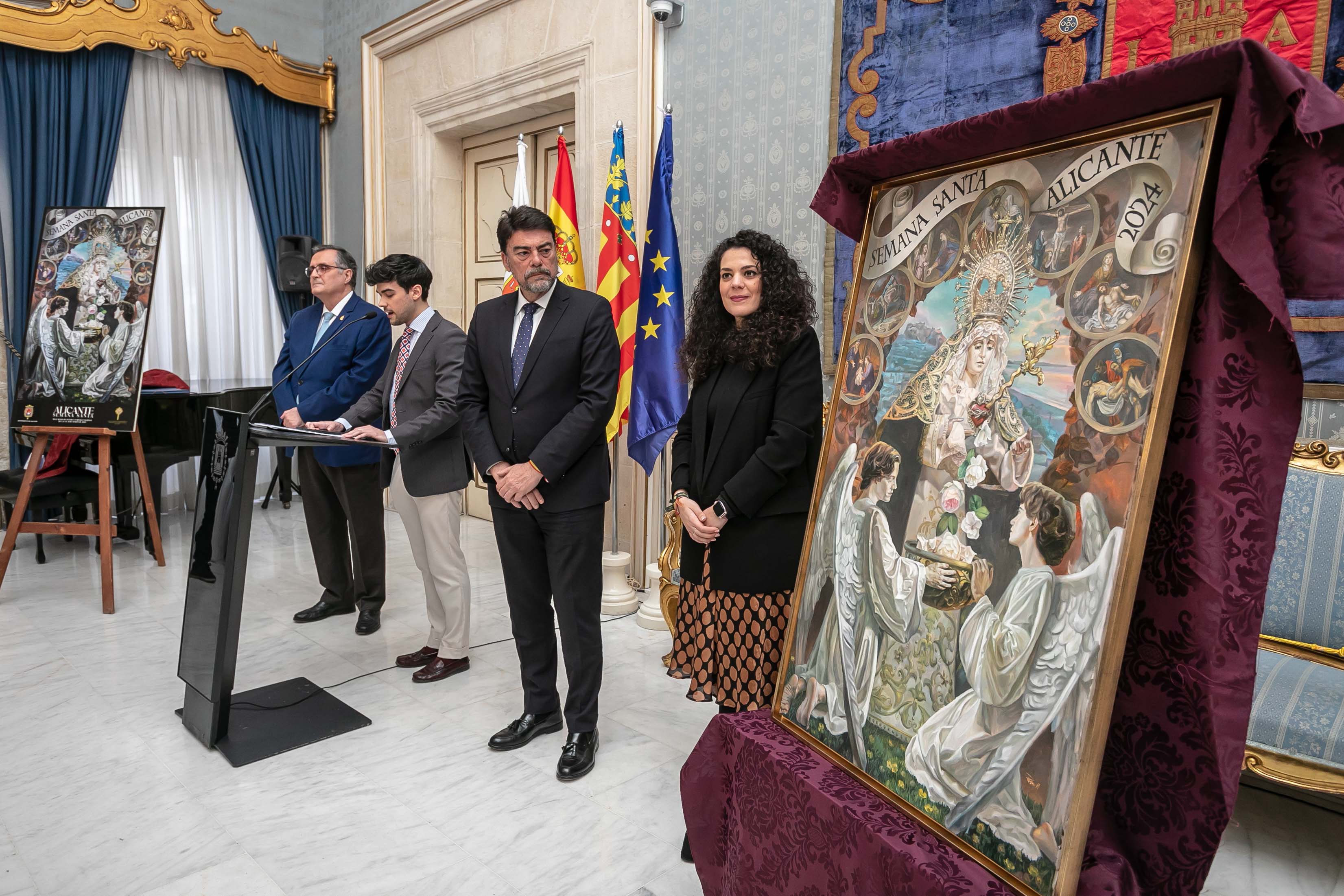 Luis Barcala en un acto de la Semana Santa de Alicante