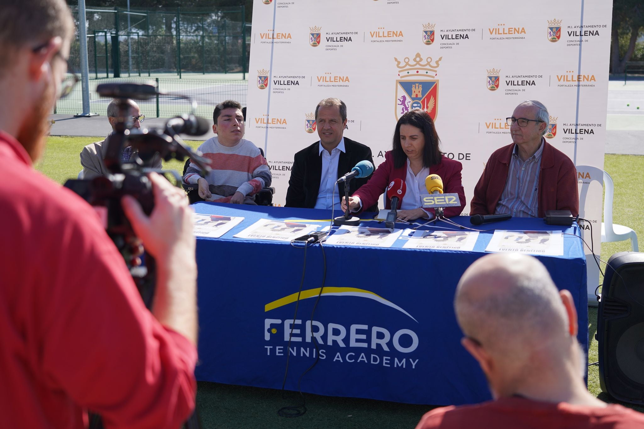 Momento de la presentación del partido