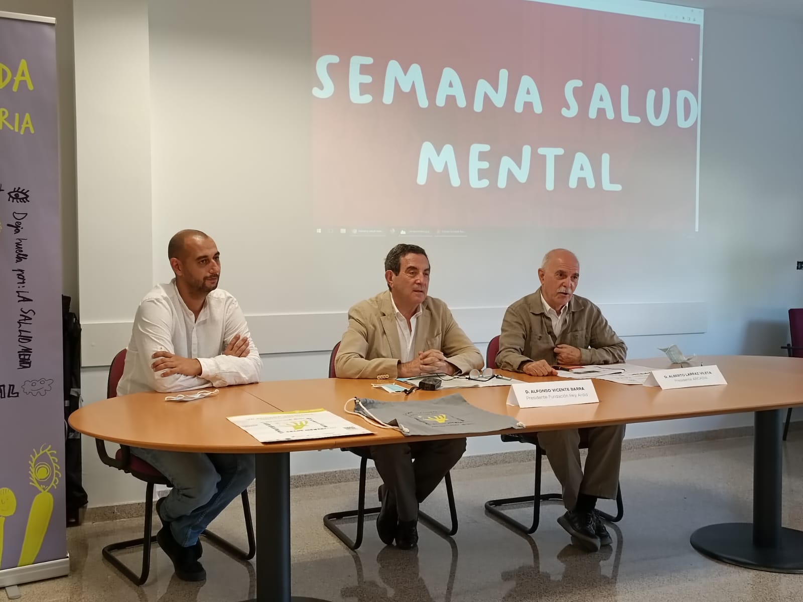 Alfonso Vicente, presidente de la Fundación Rey Ardid, y Alberto Larraz, presidente de Arcadia.