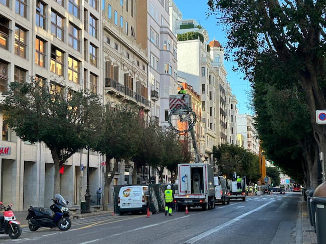 València prepara las luces navideñas