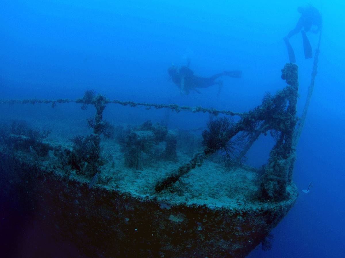 imagen de patrimonio submarino en aguas de Formentera