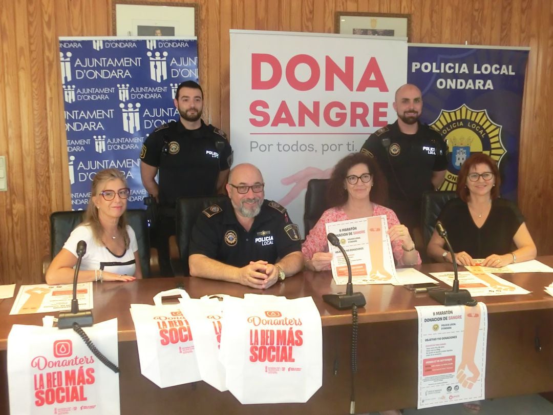 Presentación del II Maratón de Donación de Sangre de Ondara. 