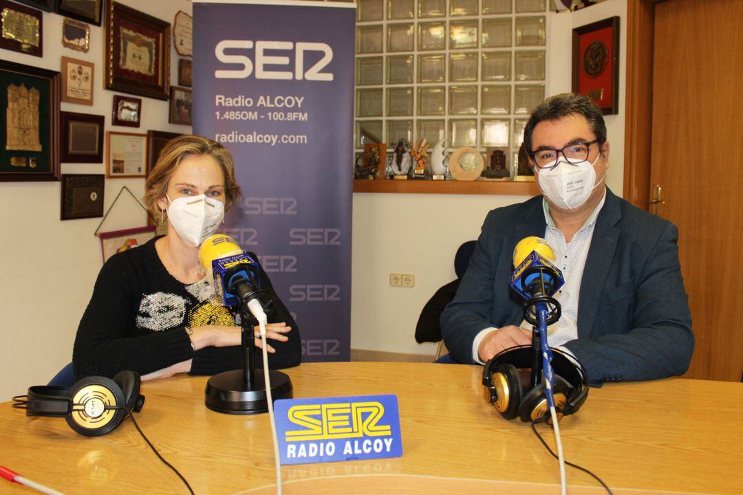 Rosa Martí y Jesús Martínez, vicedirectora y director de IES Andreu Sempere