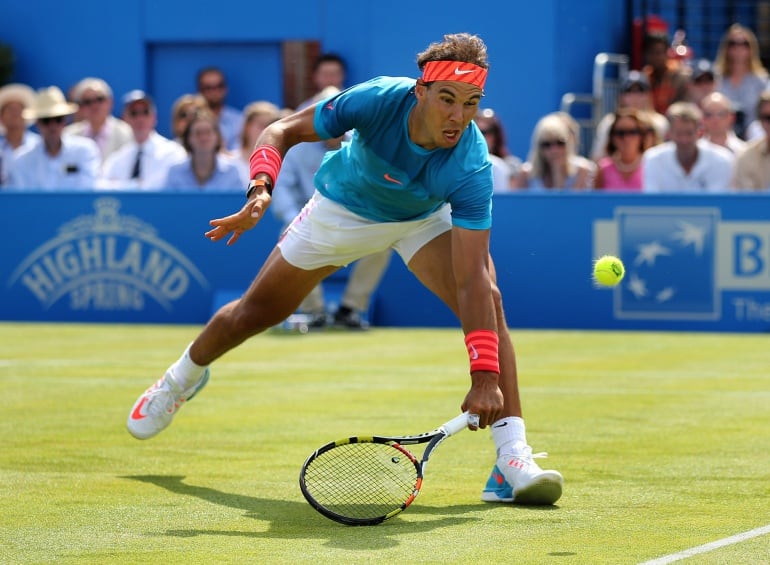 Tennis - Aegon Championships - Queens Club, London - 16/6/15 Men&#039;s Singles - Spain&#039;s Rafael Nadal in action during his first round match
 Action Images via Reuters / Paul Childs
 Livepic