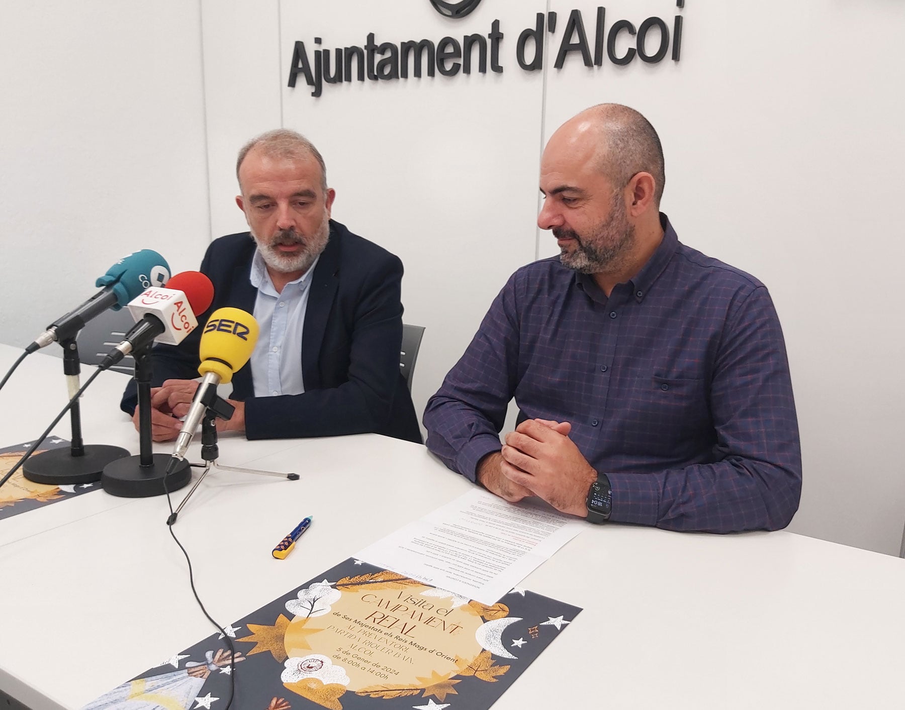 Jordi Martínez i David Ponsoda, en la presentació de una nova edició del Campament Real