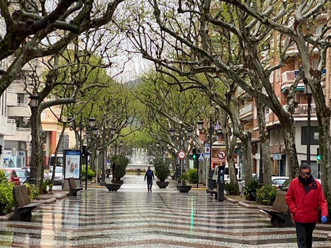 Lluvia en la ciudad de Gandia