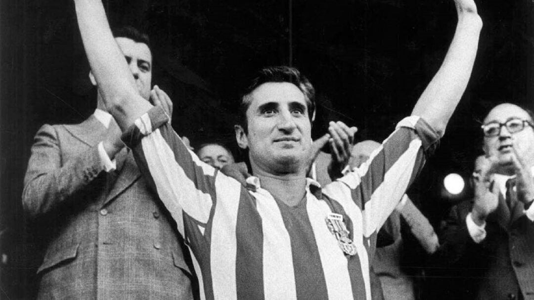 Isacio Calleja en sus tiempos de gloria en el Atlético de Madrid