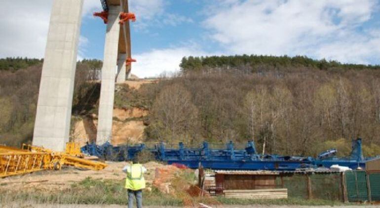 Obras de la variante de Guardo en Palencia