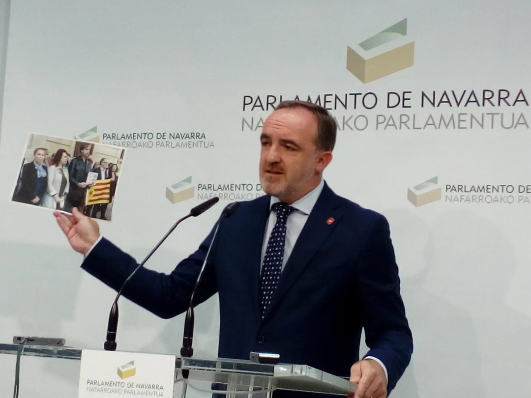 Javier Esparza, portavoz de Navarra Suma