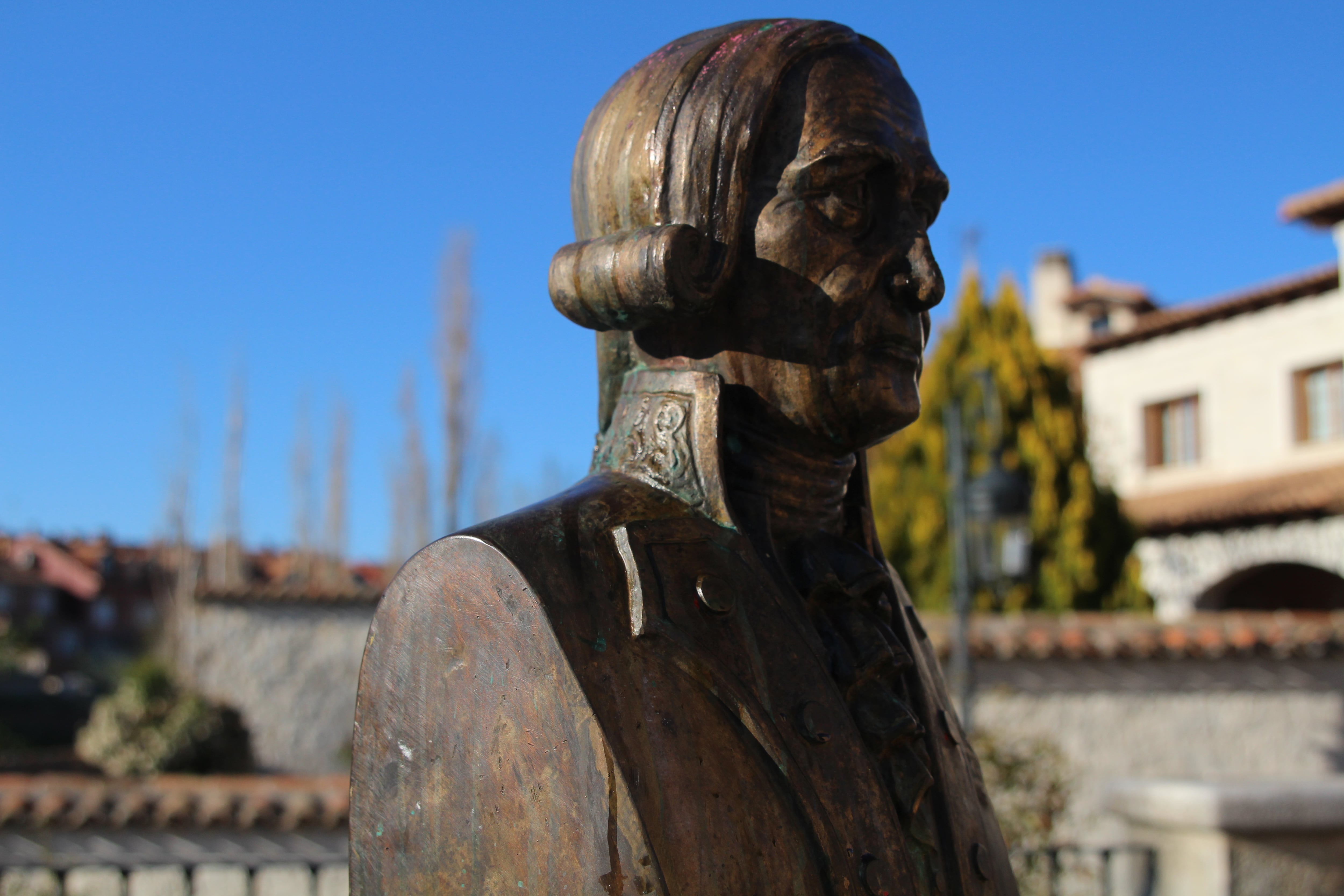 Busto del ilustre militar arandino