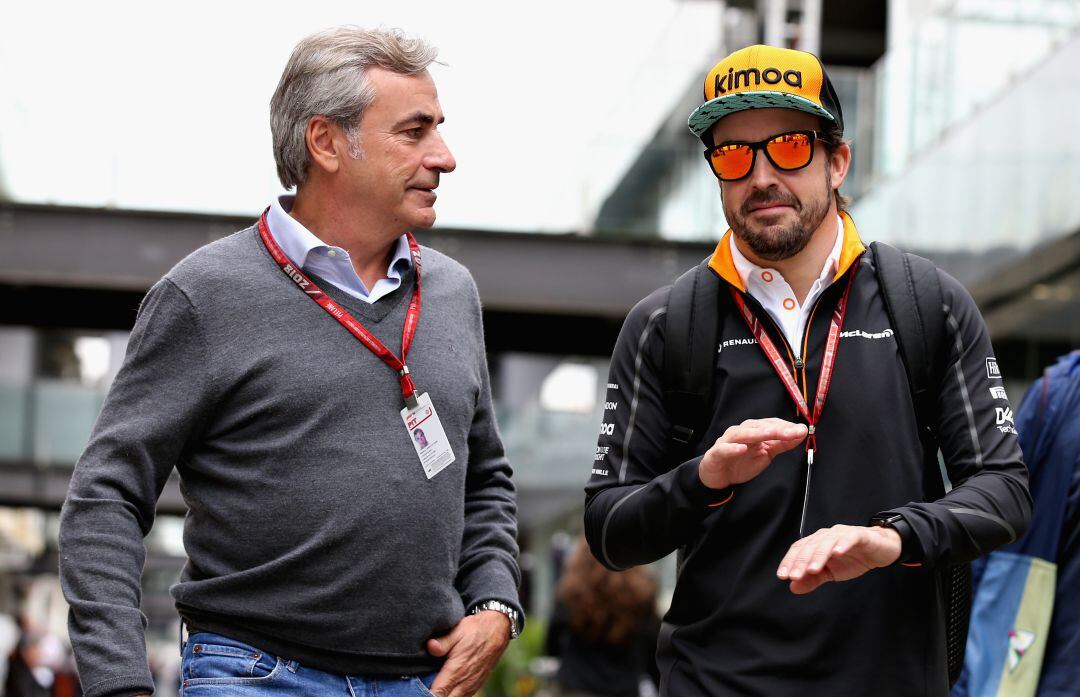 Carlos Sainz y Fernando Alonso