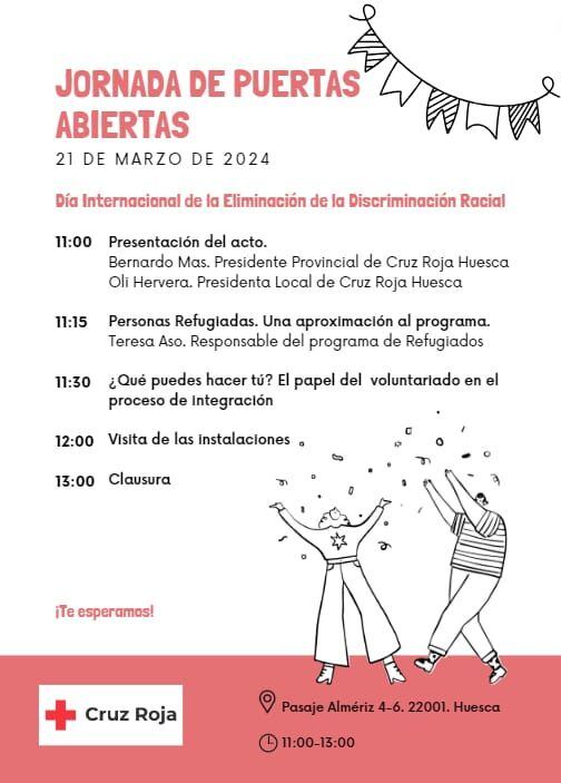 Cruz Roja Huesca inaugura su nuevo centro de atención a personas refugiadas coincidiendo con el Día Internacional de la Eliminación de la Discriminación Racial