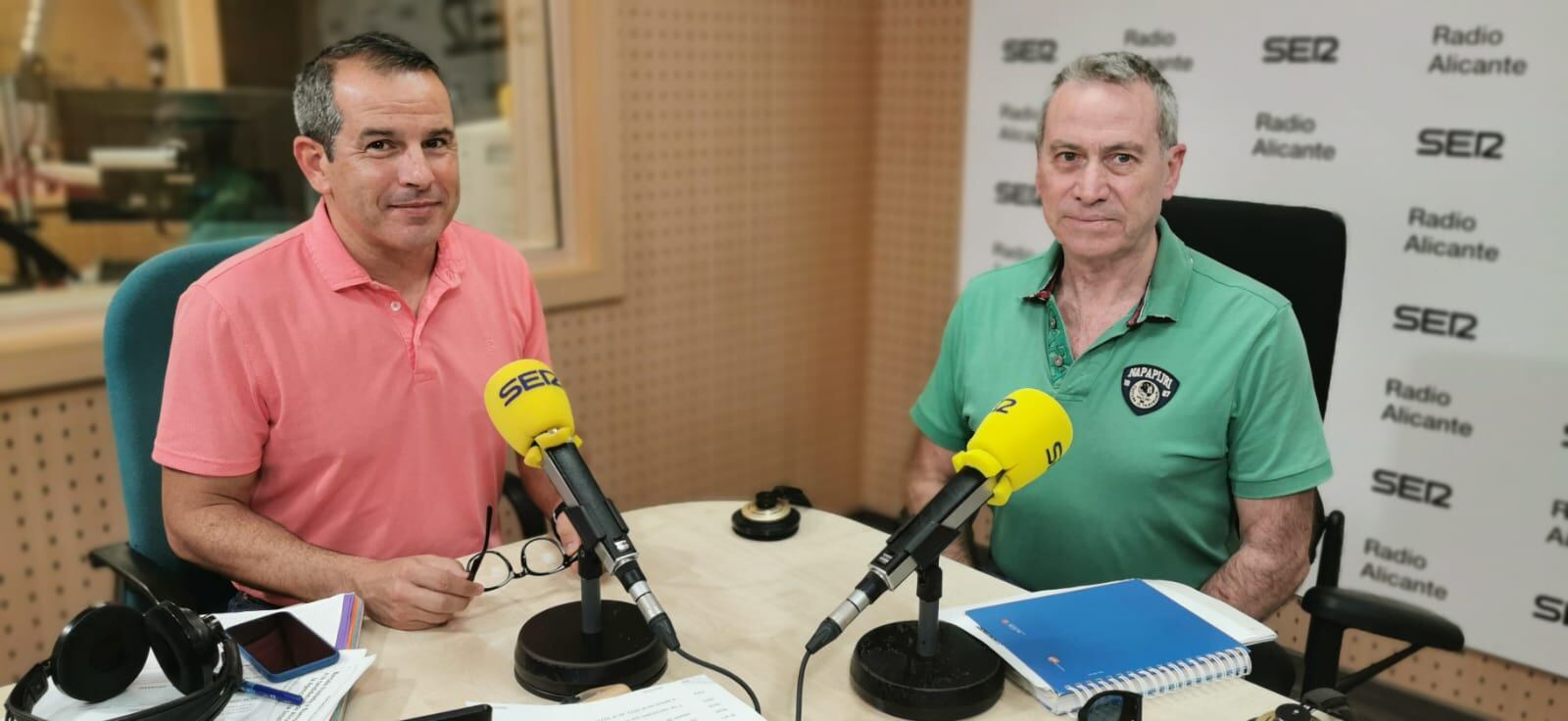 Carlos Arcaya y José Luis Ortuño durante la entrevista