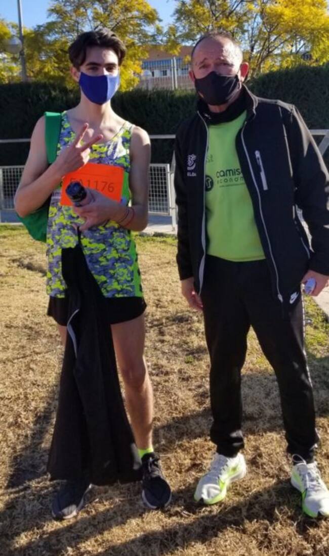 José Ferris y uno de sus pupilos