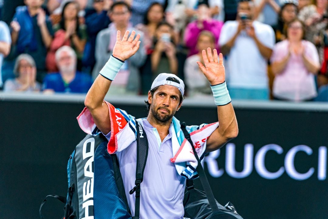 Fernando Verdasco después de perder contra Alexander Zverev en el Abierto de Australia 2020. 