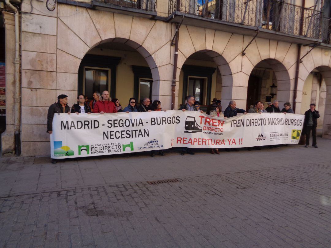 Imagen de archivo de una concentración de la plataforma en febrero de 2019