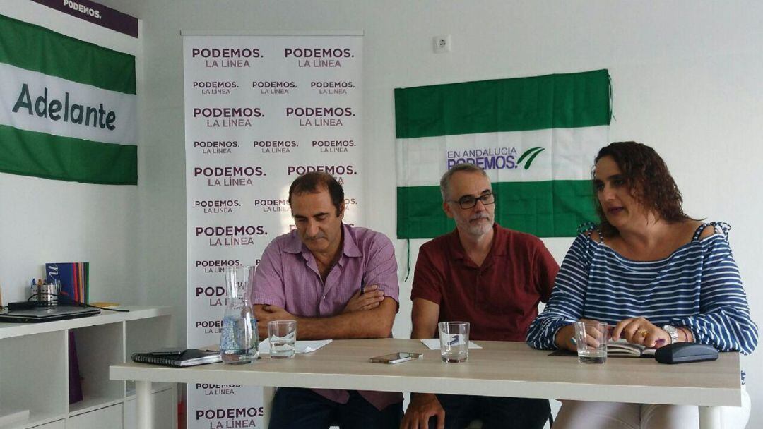 Responsables de Podemos en La Línea