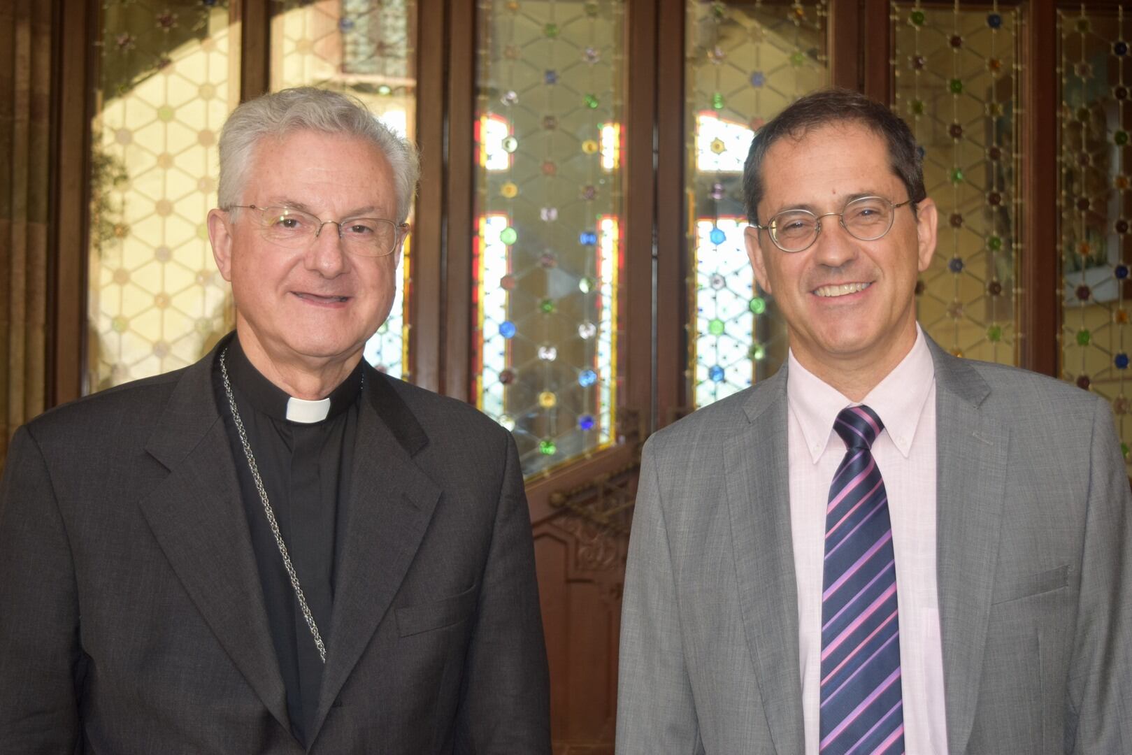 El copríncep episcopal, Joan-Enric Vives, i Eduard Ibáñez, nou adjunt al representant personal del copríncep.