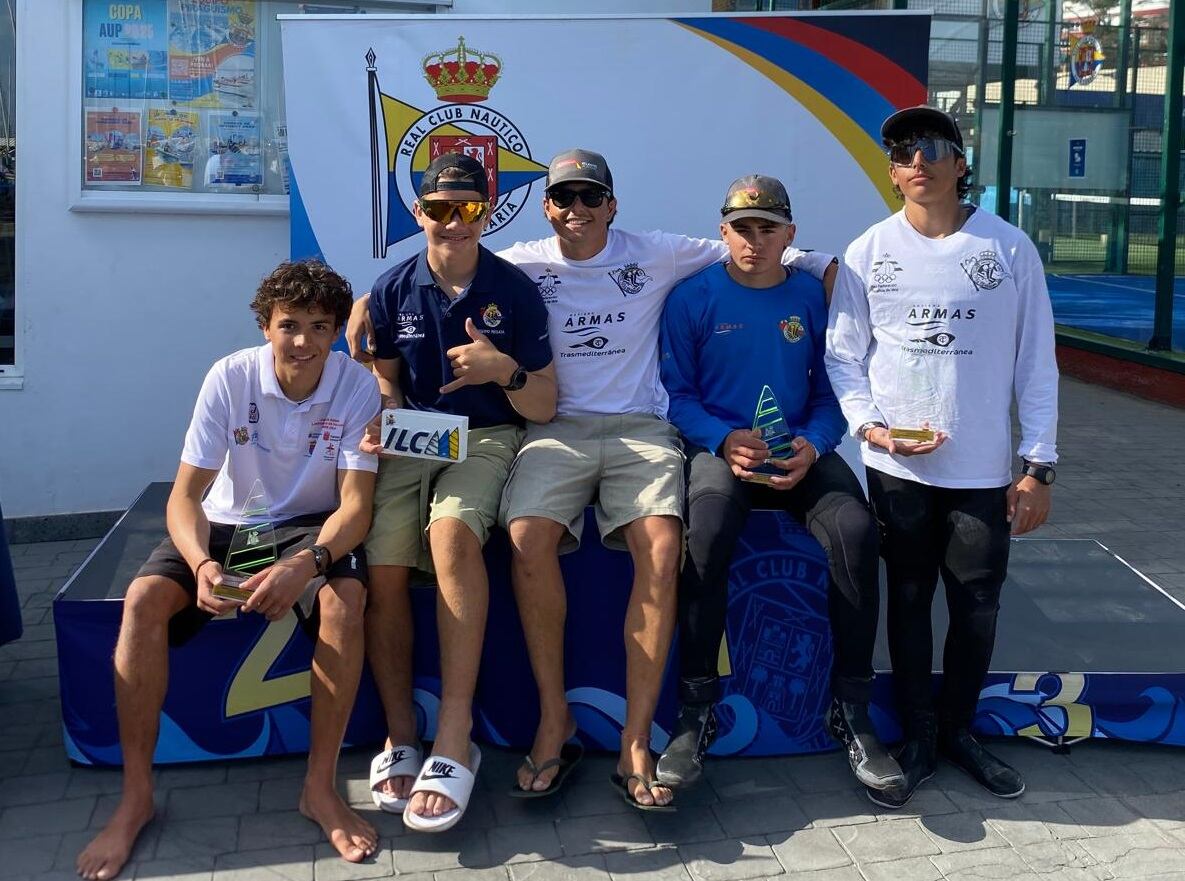 Regatistas del Real Club Náutico de Arrecife.