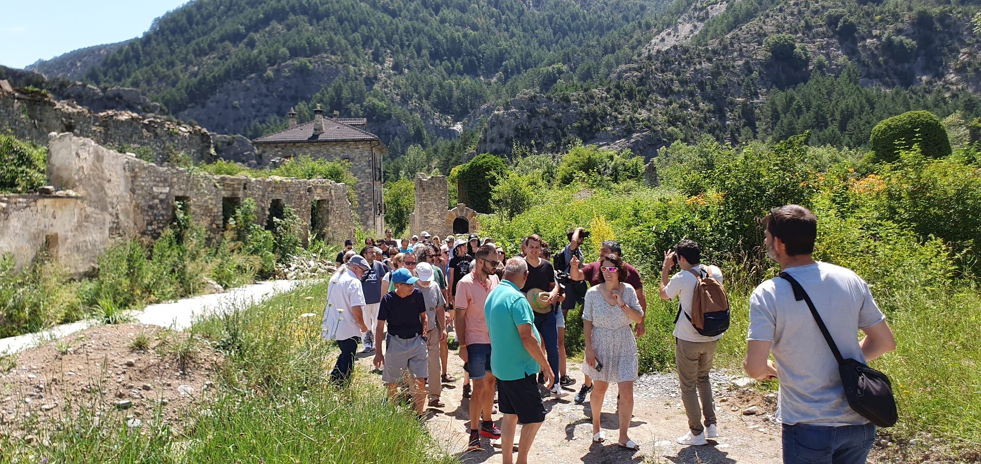 Visita a Jánovas de la candidatura de Sumar Aragón