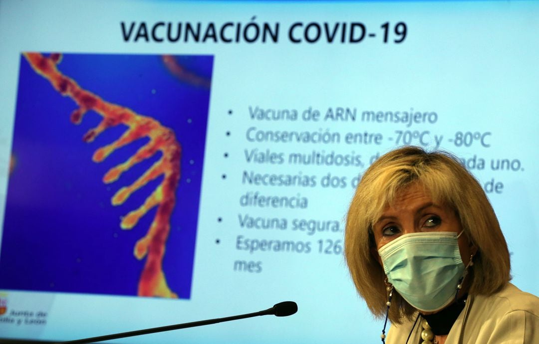 Verónica Casado en su última comparecencia