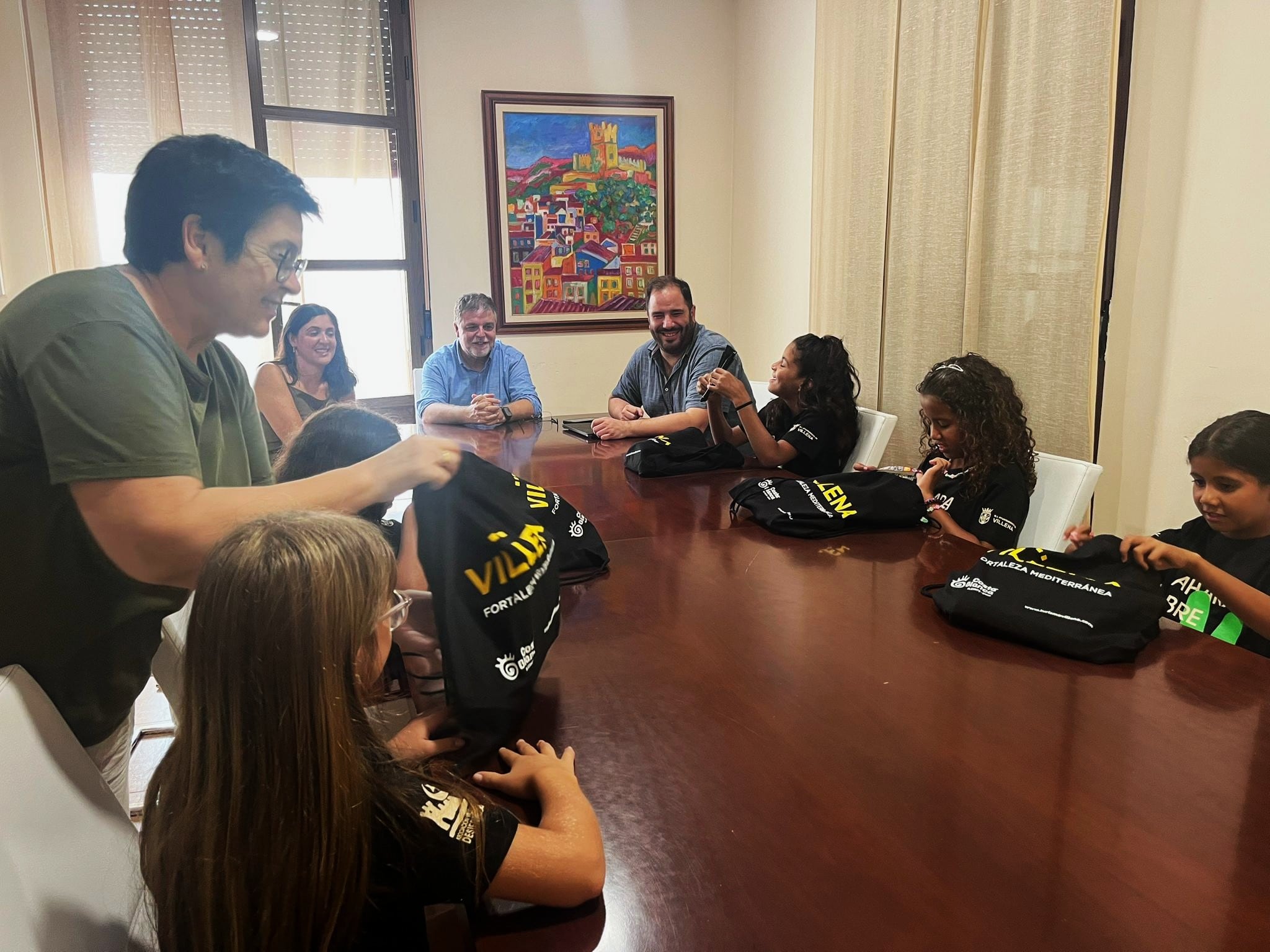 Recepción a las niñas saharauis