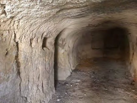 Interior de una de las cavidades mozárabes de Churriana (Málaga)