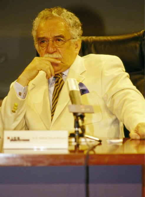 Gabriel García Márquez durante un encuentro de creadores hispanoamericanos en 2006