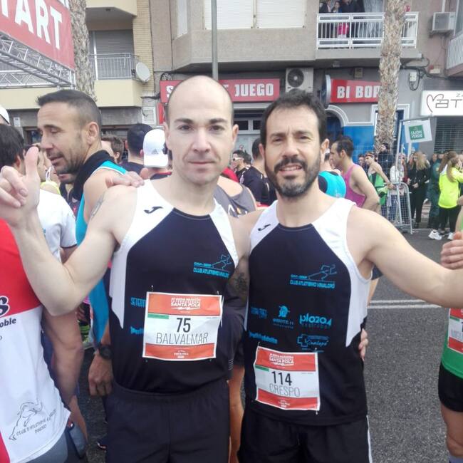 Cristian Bautista y Paco Crespo completaron una gran Media Maratón de Santa Pola
