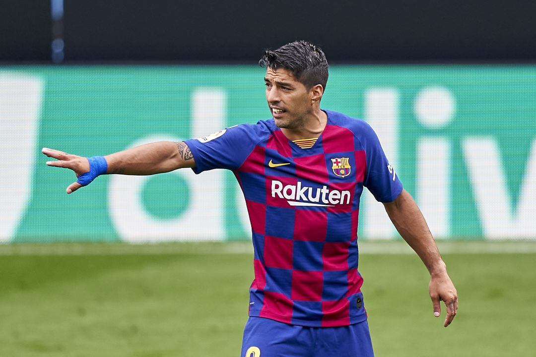 Luis Suárez, durante el partido Barcelona - Celta de la temporada 19-20.