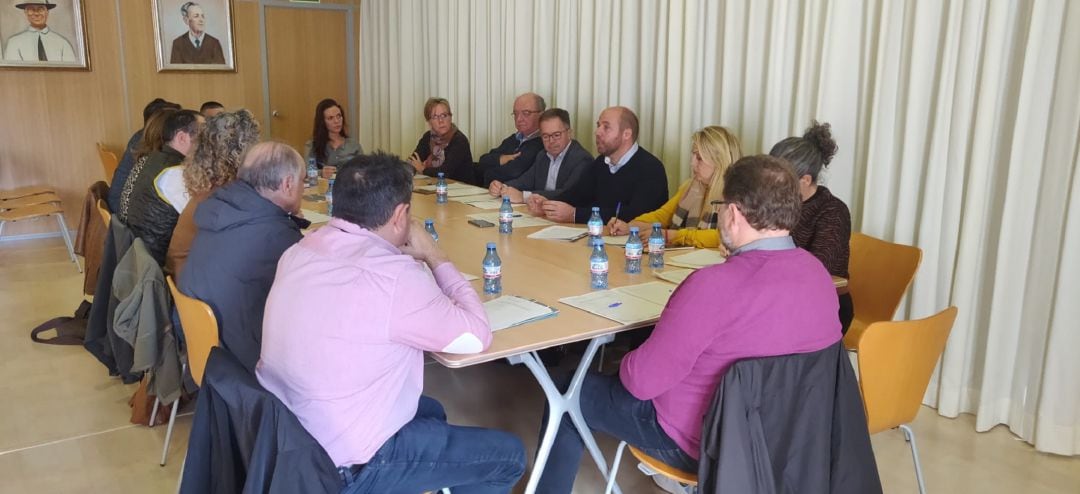 Un momento durante la reunión de la Mesa de Turismo